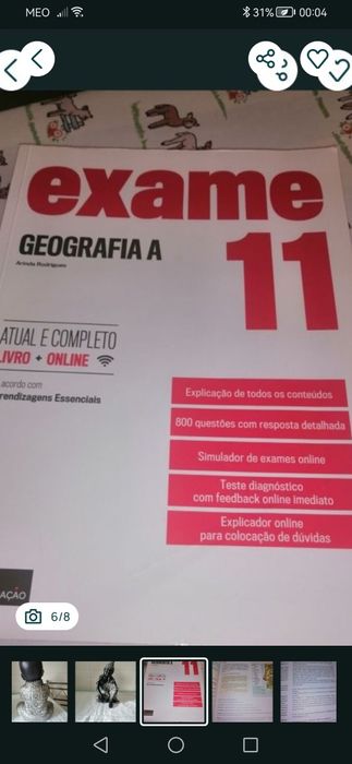 Explicações online ou presenciais desde 1 ano até 12 ano+Livro de preparação para Exame de Geog. A 11° ano - portug.mat. 8 ano