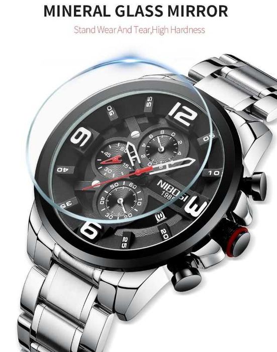 Relógio de pulso novo desportivo com cronógrafo - Novo