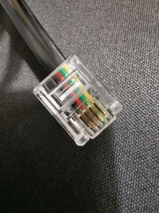 Kabel, przewód telefoniczny ze złączem RJ11 do RJ11 (4-żyłowy) - 3,2m
