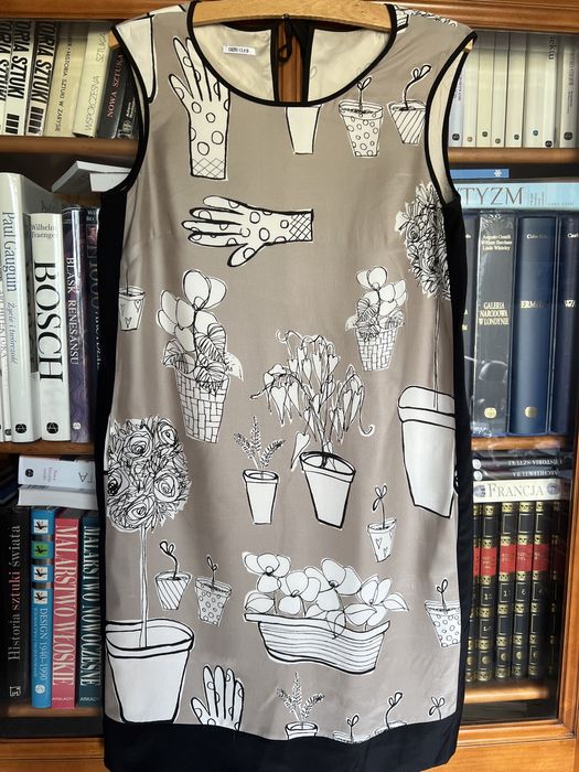 Jedwabna sukienka Deni Cler