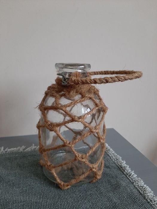 Wazonik butelka boho dekoracja