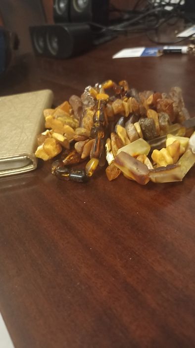 Bursztyny korale bransoletki naszyjnik 182g