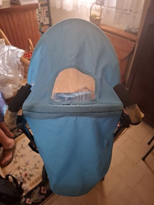 Carrinho de Bebé Bengala ZY Safe Road – Azul (Bom Estado)