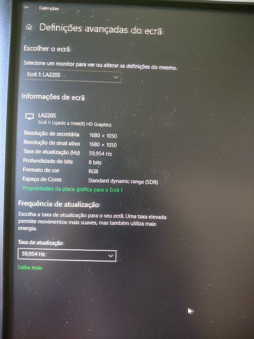 Monitor para PC HP Compaq LA2205wg impecável