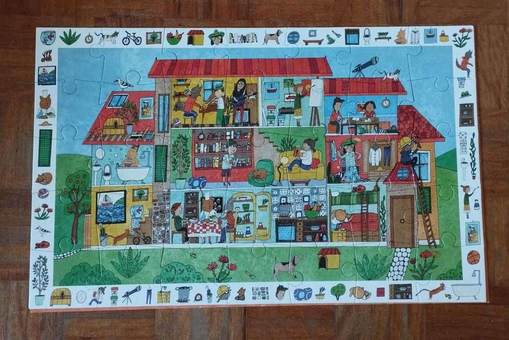 Conjunto 3 puzzles para criança