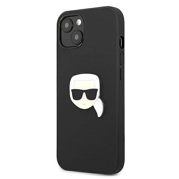 Etui Karl Lagerfeld Leather Ikonik Karl's Head Metal na iPhone 13 mini