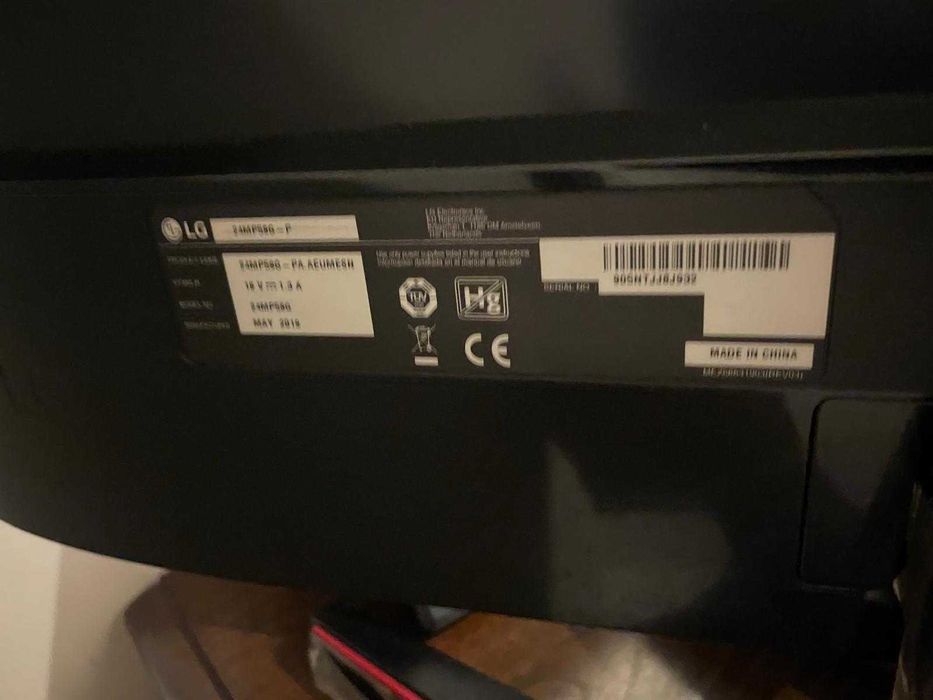 monitor preto LG