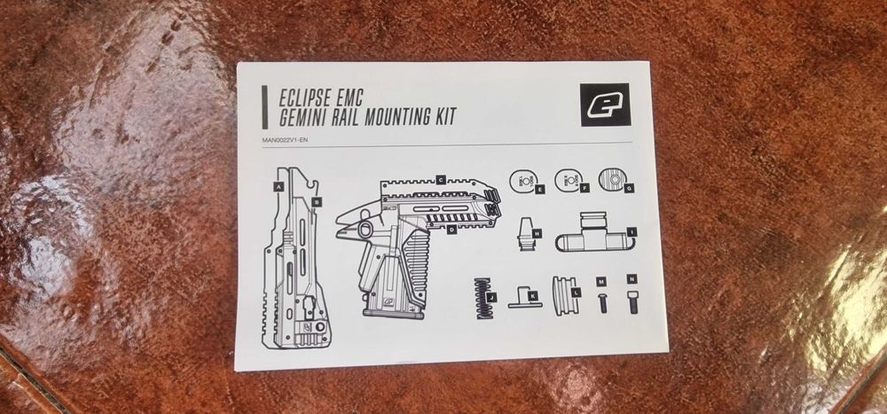Eclipse EMC Gemini Rail Mouting Kit de Paintball