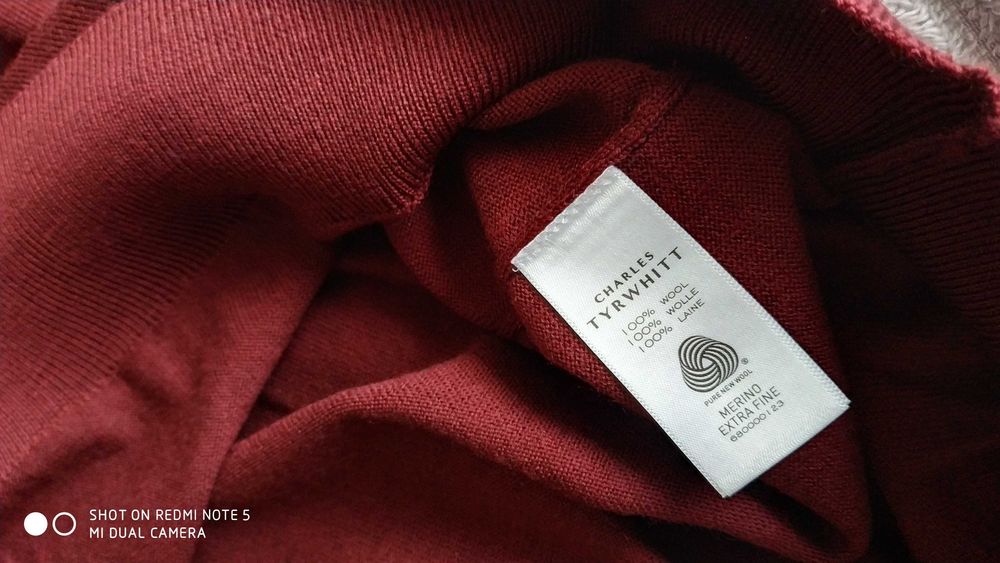 Мужской шерстяной джемпер свитер  Charlec Tyrwhitt (XL) - Мадагаскар