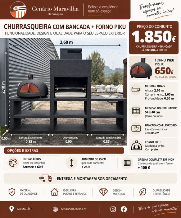 Churrasqueiras Modernas por Medida | Desde 650€