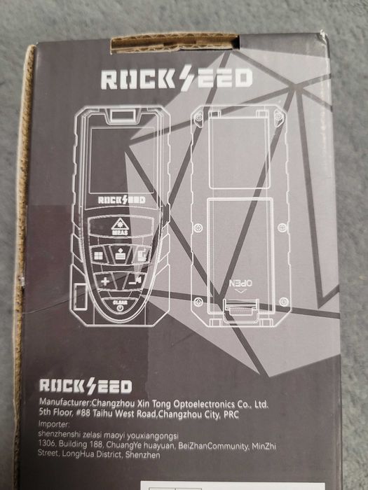 Dalmierz laserowy 50M, cyfrowy dalmierz laserowy RockSeed z 2 poziomic