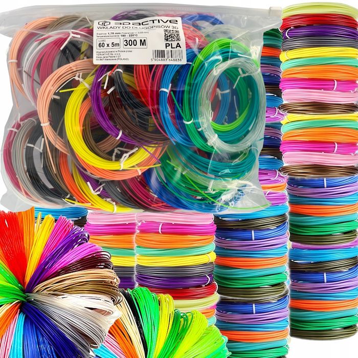 Wkłady PLA do Długopisów 3D - Giga Pack 300m