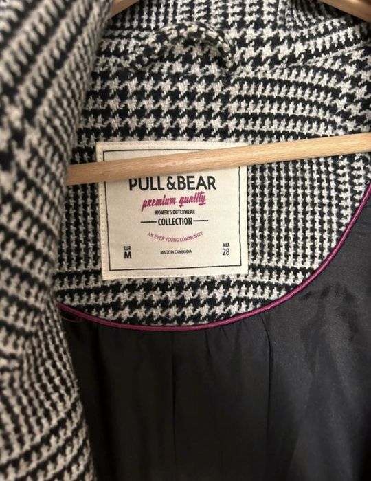 Płaszcz w kratkę Pull&Bear r M