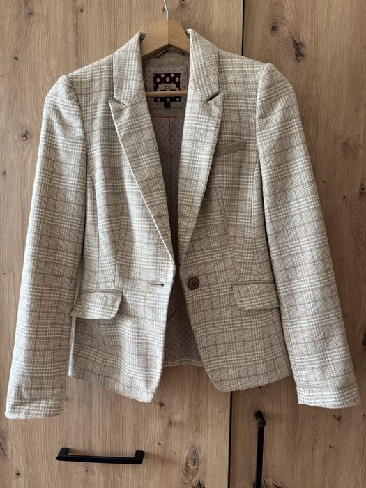 Żakiet z wełną beżowy Next r. 34/XS