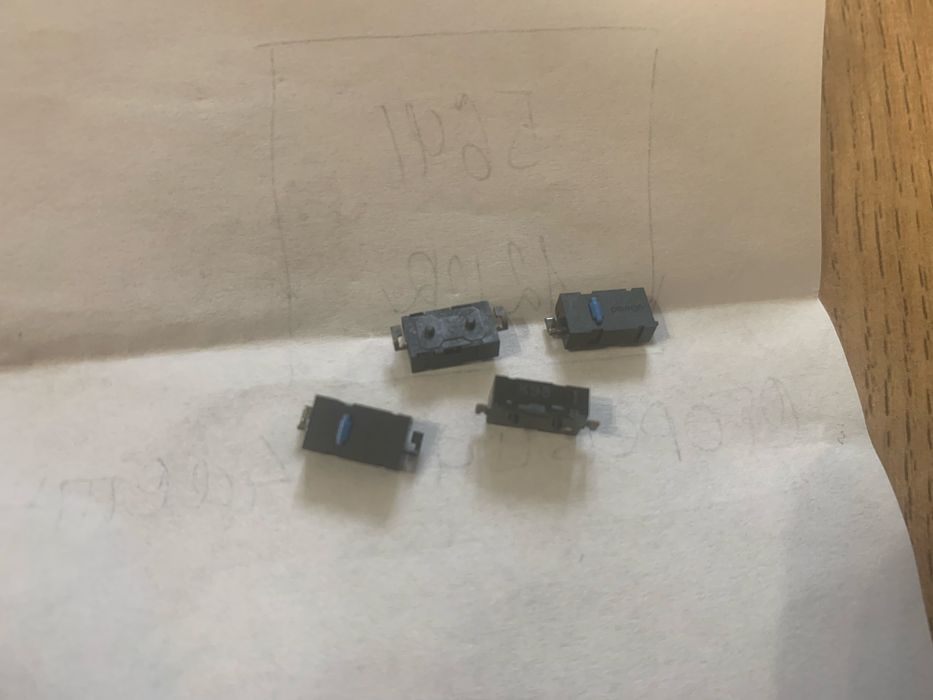 Мікрокнопки Omron — комплект 4 шт