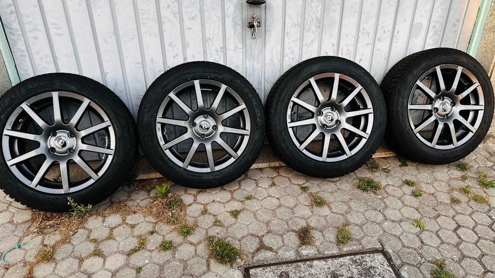 Jantes R16 com Pneus 195/55 R16 87T Fulda Kristall Control HP2 (Grupo Goodyear). (Jogo de 4)