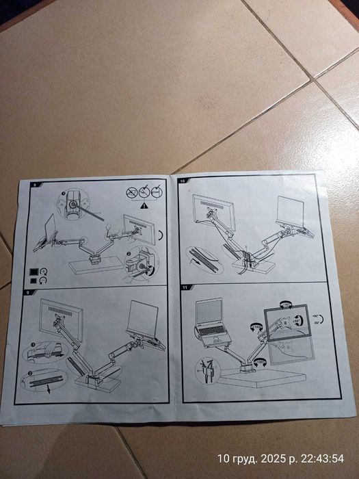 кронштейн для монітора і ноутбука Gembird МА3-02, black