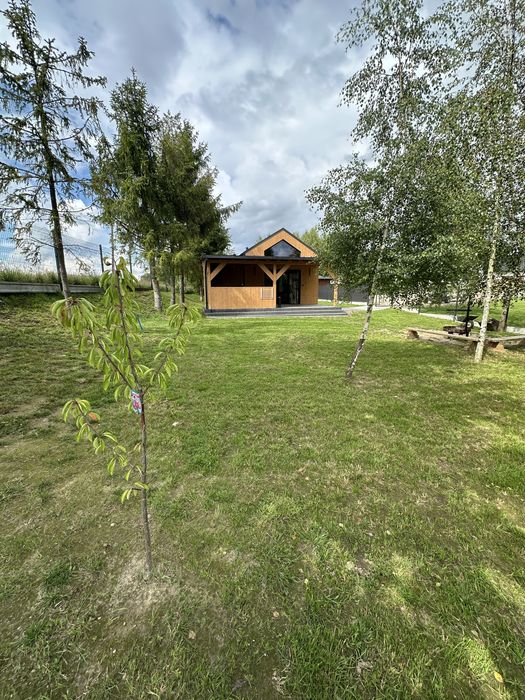 Domek 12 osob jacuzzi balia na wylacznosc Gowidlino kaszuby staw jezioro plaza
