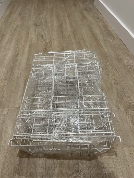 Conjunto 4 prateleiras organizadoras cesto + 1 suspensa para arrumação