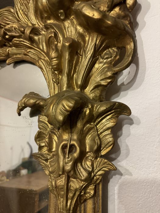 Duże Lustro z konsolą lustro pałacowe