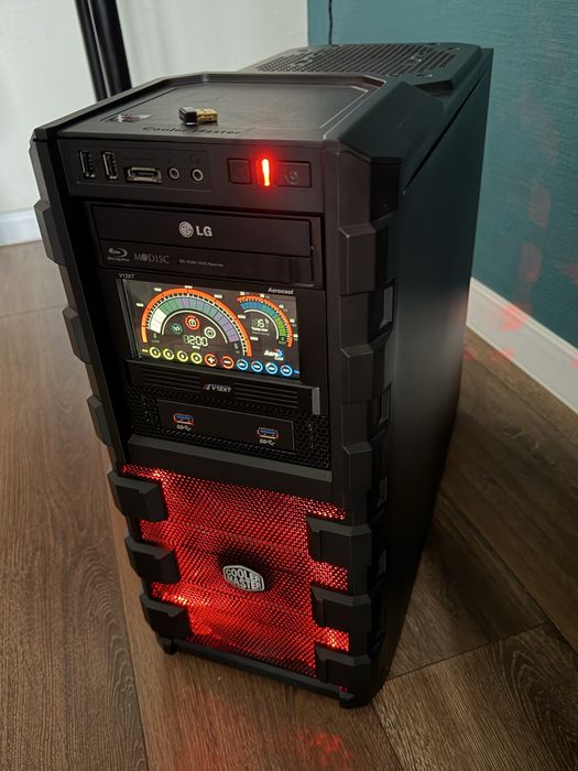 Игровой ПК / ROG red-black сборка / I7 | Maximus VI Gene / 32GB / R9 390 Strix
