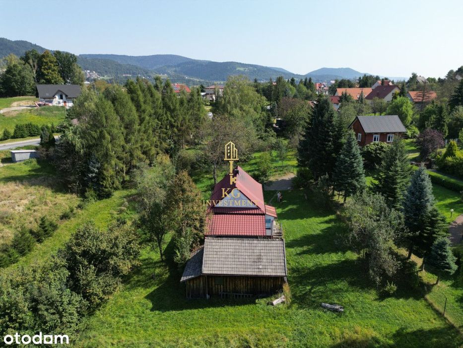Inwestycyjna z widokiem,  domem oraz mediami !