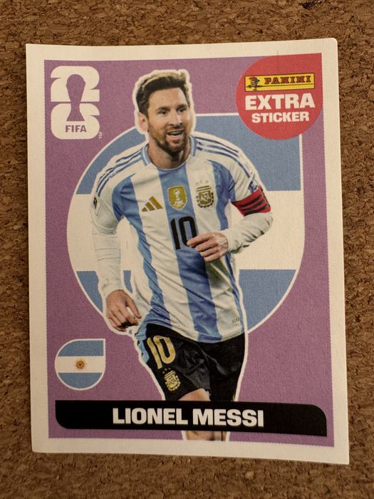 Panini FIFA World Cup 2026 – Lionel Messi Extra Sticker Purple/Roxo