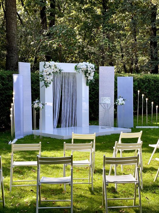 Оформлення весілля. Весільна арка. Президіум наречених. Декор