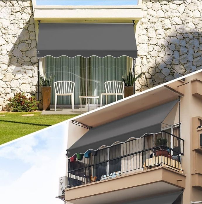 VOUNOT markiza okienna 2,5 m szara