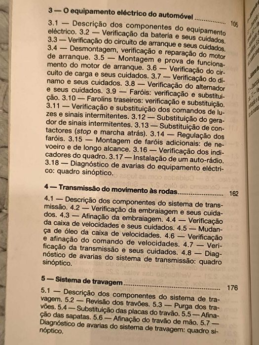 Livro "Manutenção e Reparações do Automóvel" de José Manuel Alonso