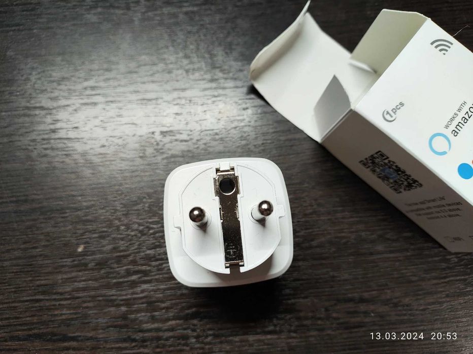 Умная Wi-Fi розетка, счетчик энергии Tuya Smart подключение к телефону