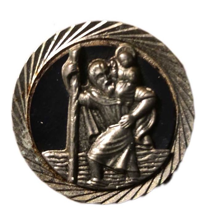 Saint Christopher Round Magnet for Car or Refrigerator