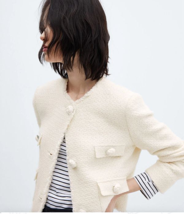 Твідовий жакет MANGO