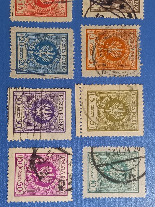 Zestaw Polskich znaków 1924.r