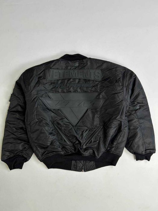 Vetements Alpha Industries Black Racing Вomber Jаcket бомбер куртка S