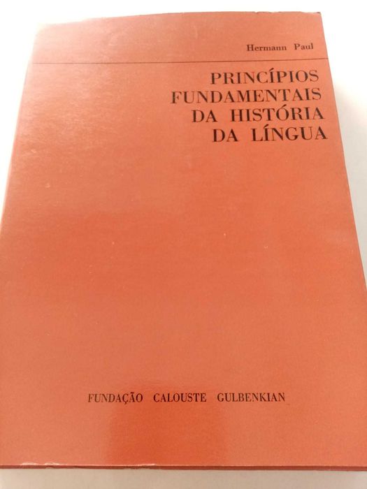 livro: Hermann Paul “Princípios fundamentais da história da língua”