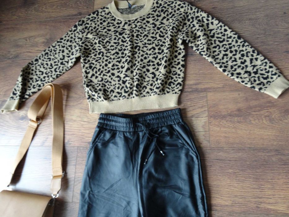 Spodnie damskie skórzane