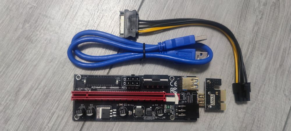 Рейзер Riser pcie164p-n08 009S / EKE-103E pcie 1x to 16x, майнинг: 150 ...