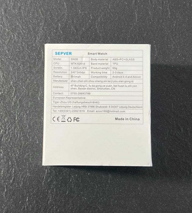 Tipmant Smartwatch Fitness dla mężczyzn i kobiet z kamerą krokomierzem