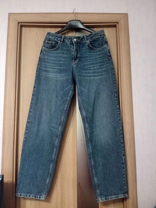 Джинси жіночі широкі xl сині як нові