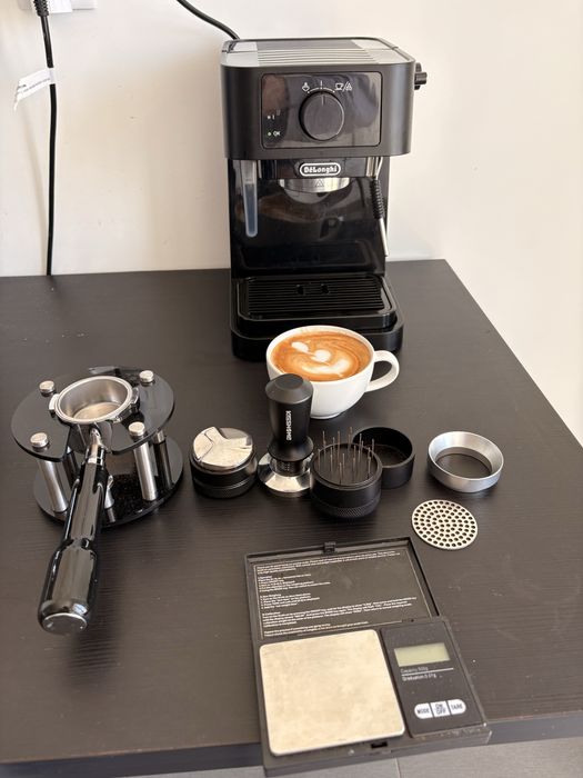 Máquina Espresso Delonghi Stilosa + acessórios (setup completo café)
