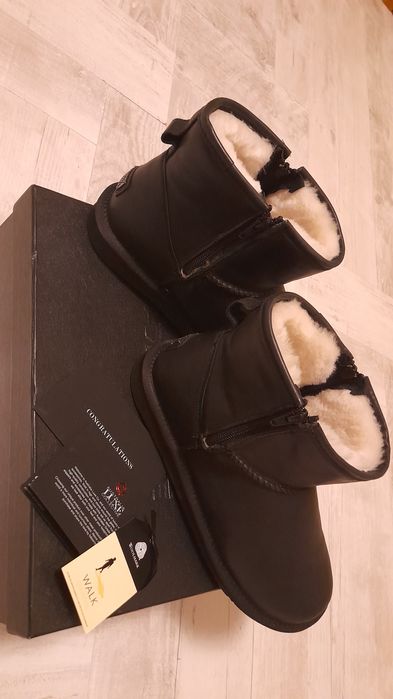 Mega okazja!!! Oryginalne śniegowce Mens Cosy X Short Leather Boot r.4