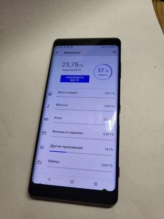 Sony Xperia xz3 4/64 Nfc  запчасти или востановление