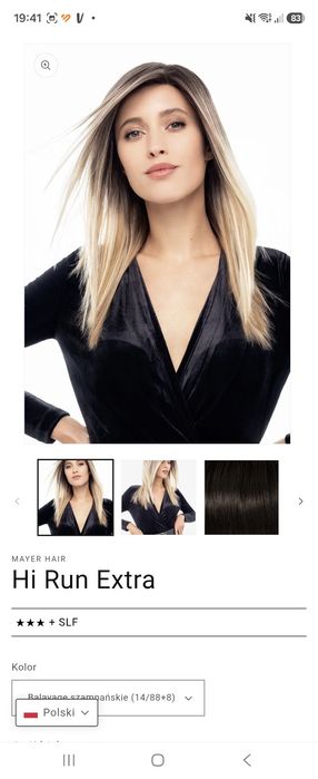 Mayer Hair peruka Hi Run Extra champagne balayage