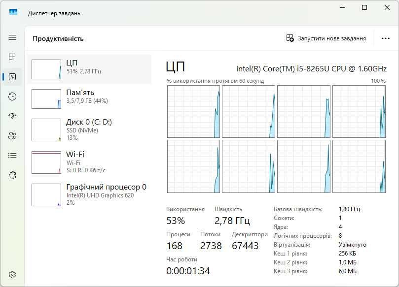 Dell Latitude 5400 i5-8265U/8Гб DDR4/NVMe 256Гб/14"/АКБ 4.5г