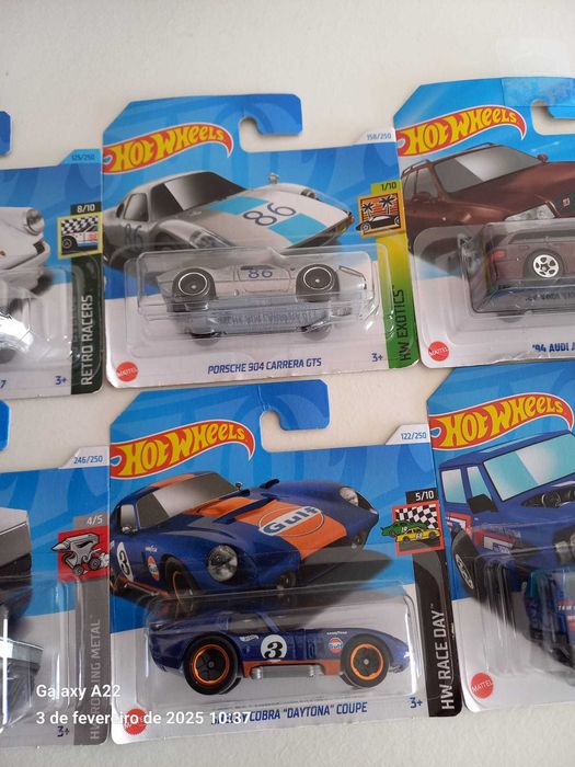 Bundle c/6 Unid. – HOT WHELLS Mainline 1/64 Lotes 2023/24/25 – Novo