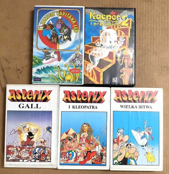 Zestaw 5 bajek na kasetach VHS