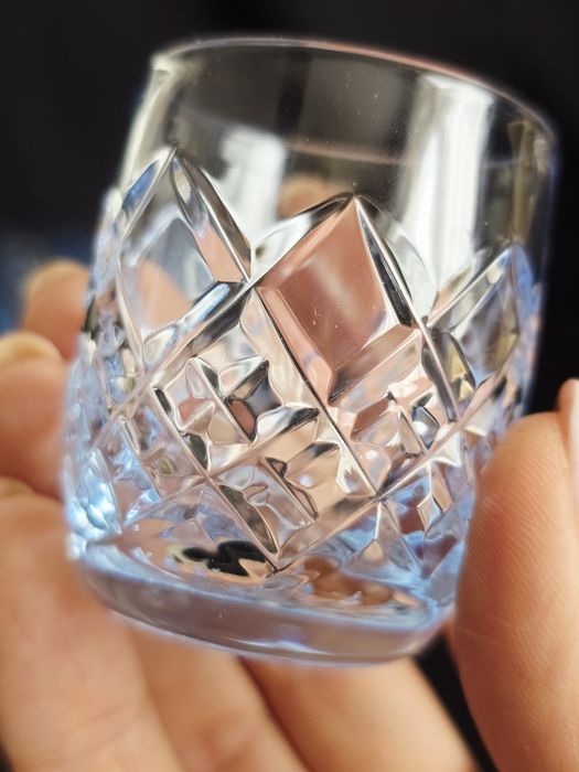 Kieliszki kryształowe 6 szt. Kolorowy kryształ niebieskie Niemen