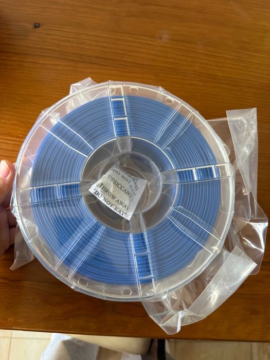 PLA Filamento azul para impressão 3D — novo, nunca usado