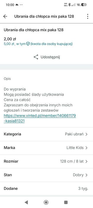 Ubrania dla chłopca mix paka różne